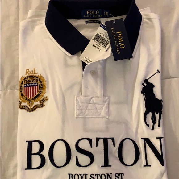 Polo Ralph Lauren Green USA Custom Fit Polo Shirt NWT